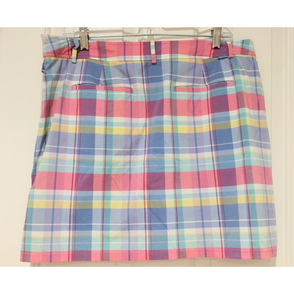 Women's Polo Ralph Lauren Madras Golf Skirt Pink- PLAID Size 12 NEW $148 - Picture 3 of 11